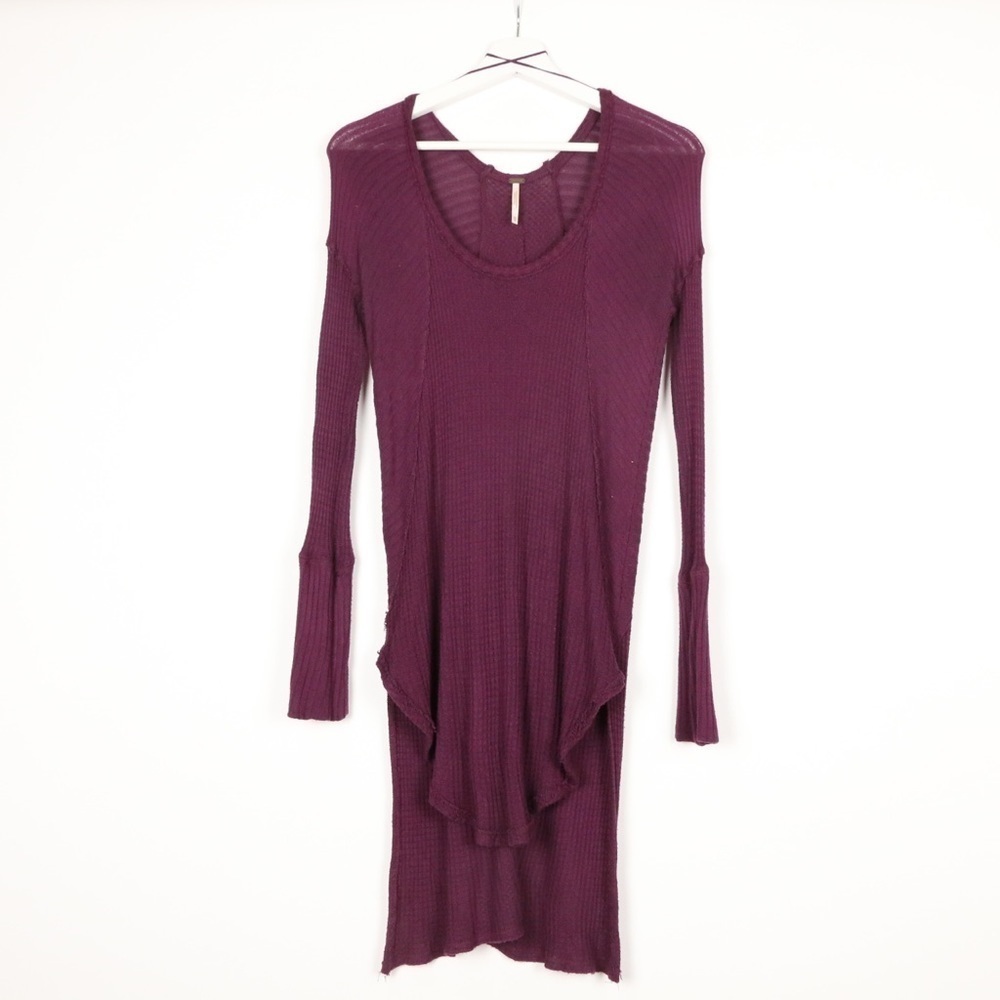 Free People Waffle Knit Tunic